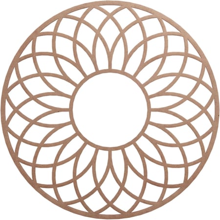 Ekena Millwork Cannes Wood Fretwork Pierced Ceiling Medallion, Wood (Paint Grade), 32"OD x 11"ID x 3/8"T CMWP32X32X0375CNMF